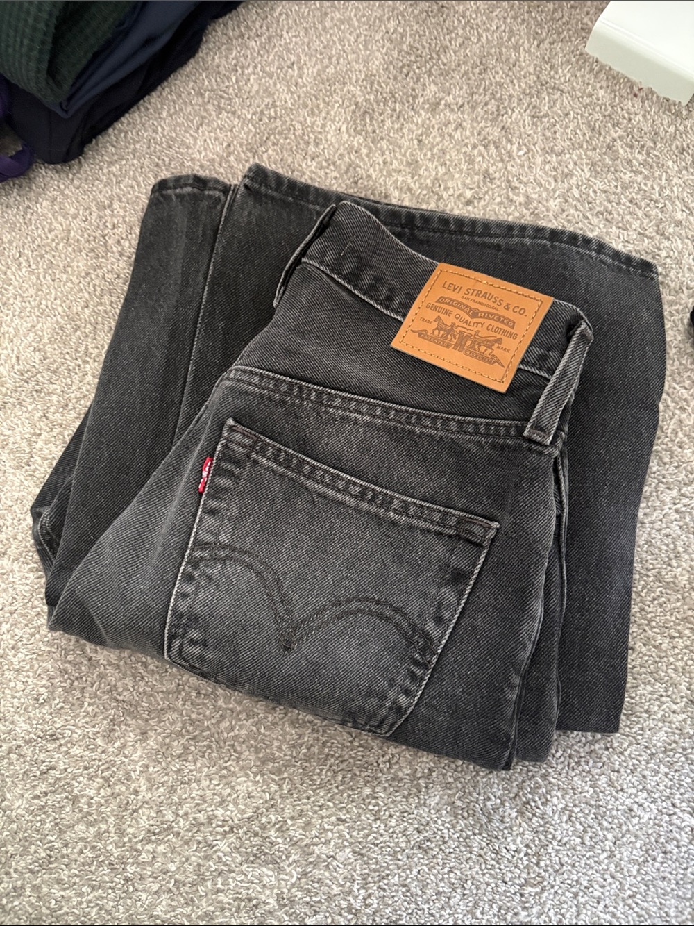 Levi’s Ribcage Wideleg Black - Picture 3 of 4